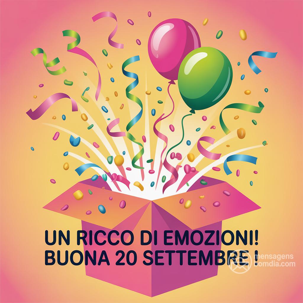 Un  ricco di emozioni! Buona 20 settembre !