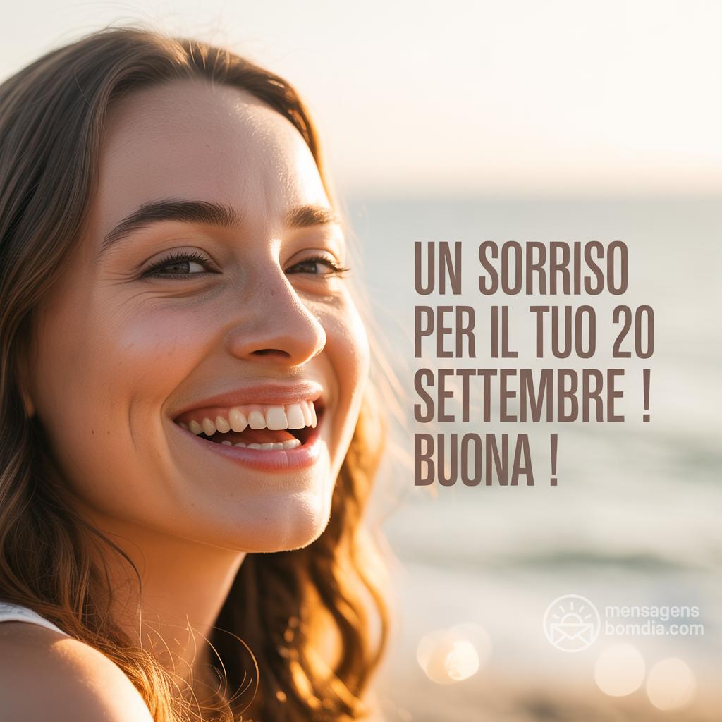 Un sorriso per il tuo 20 settembre ! Buona !
