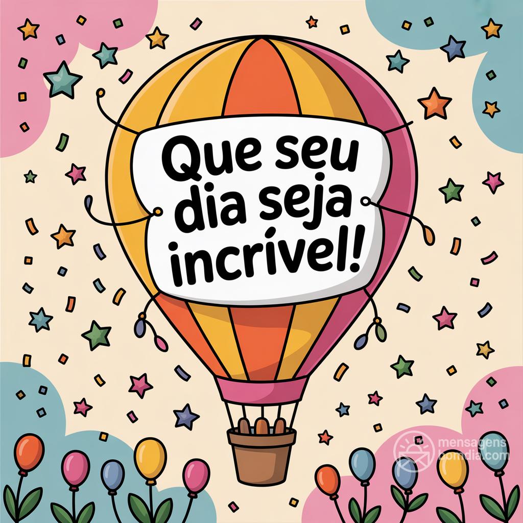 Que seu dia seja incrível!