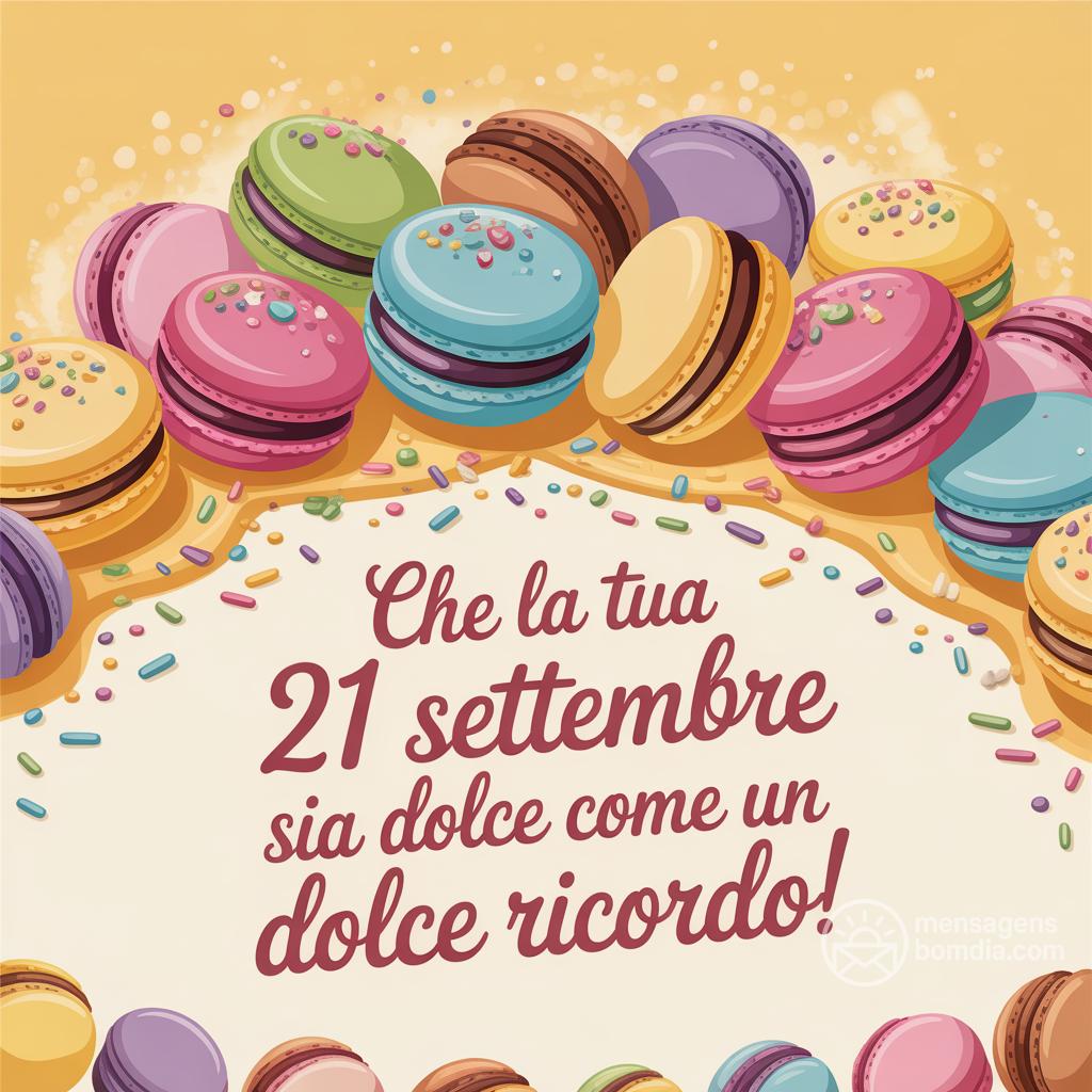 Che la tua  21 settembre  sia dolce come un dolce ricordo!