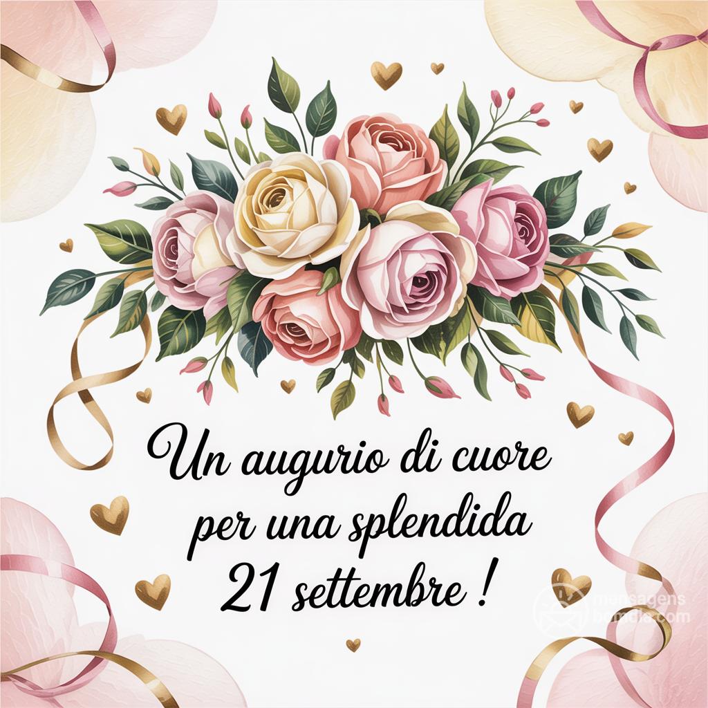 Un augurio di cuore per una splendida  21 settembre !