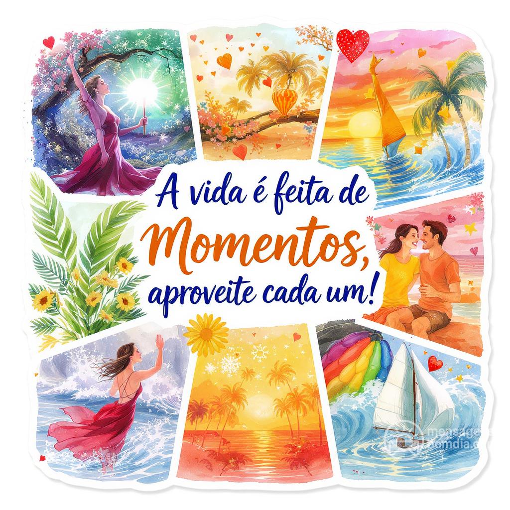 A vida é feita de momentos, aproveite cada um!