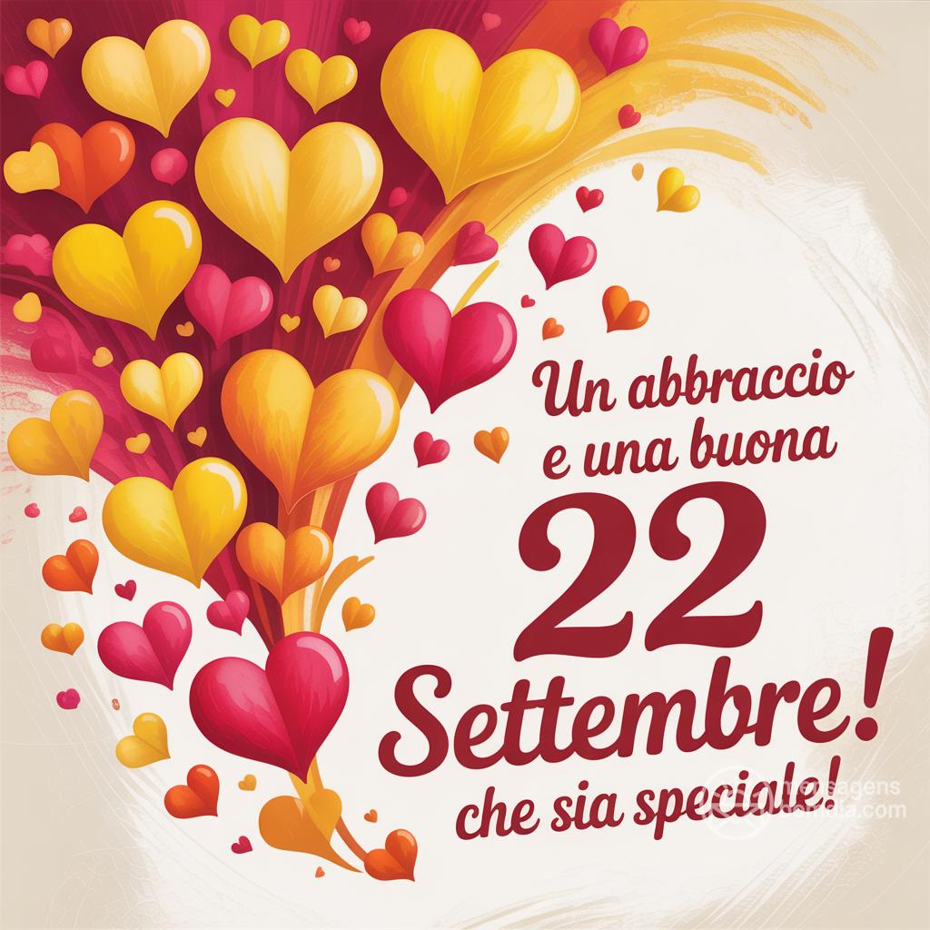 Un abbraccio e una buona  22 settembre ! Che sia speciale!