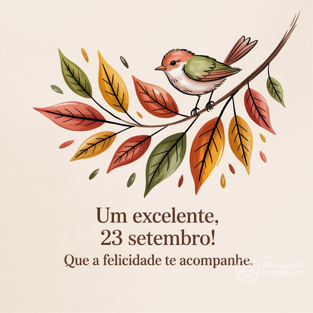 Um excelente , 23 settembre ! Que a felicidade te acompanhe.