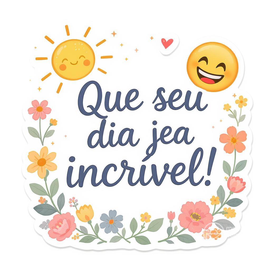 Que seu dia seja incrível!