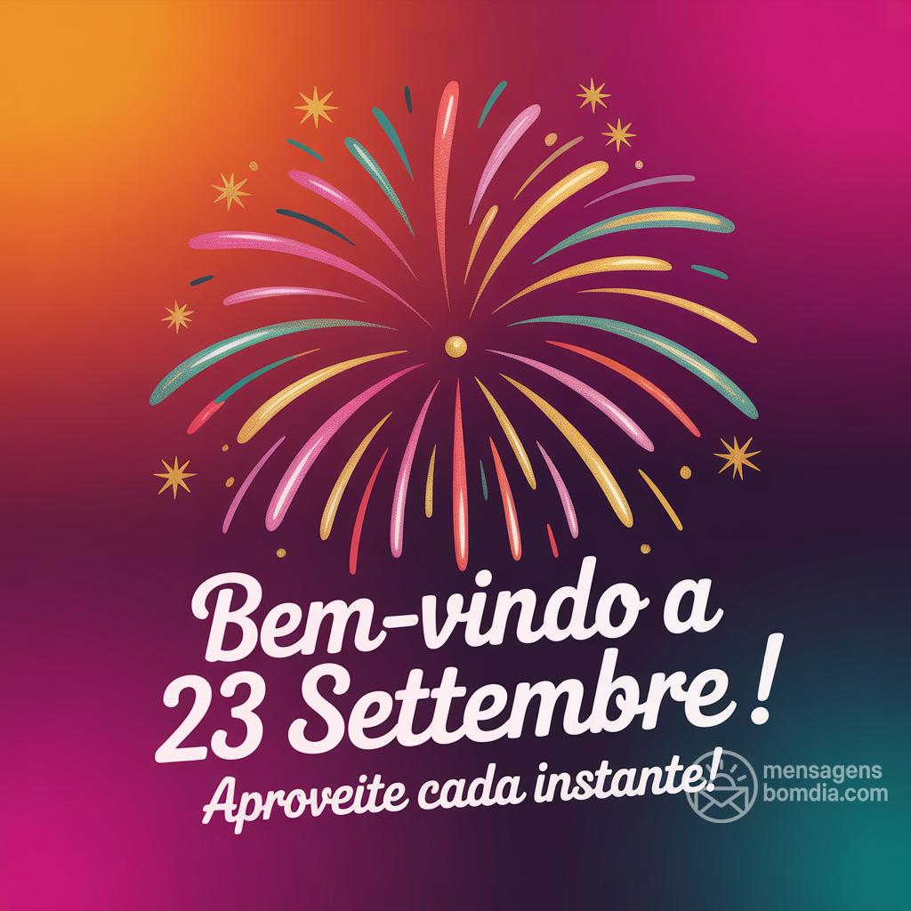Bem-vindo a  23 settembre ! Aproveite cada instante!