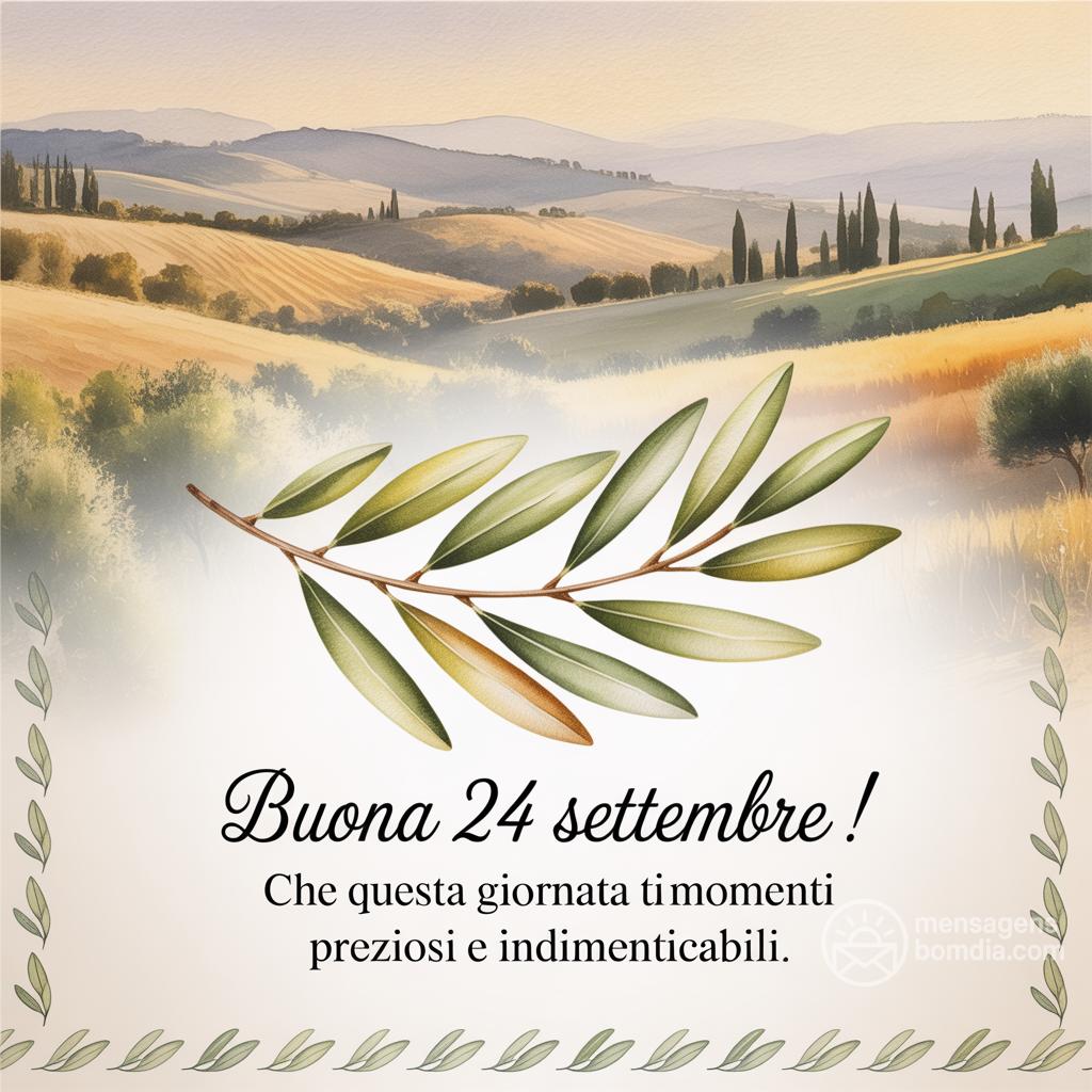 Buona  24 Settembre ! Che questa giornata ti regali momenti preziosi e indimenticabili.