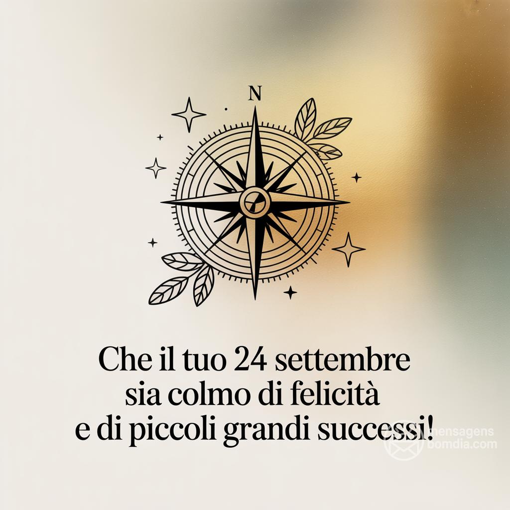 Che il tuo  24 Settembre  sia colmo di felicità e di piccoli grandi successi!
