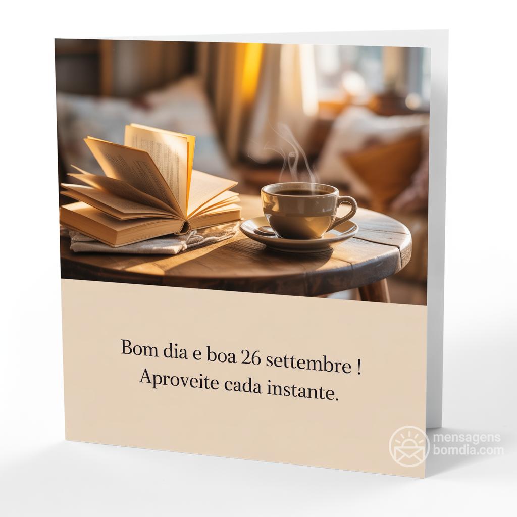 Bom dia e boa  26 settembre !  Aproveite cada instante.