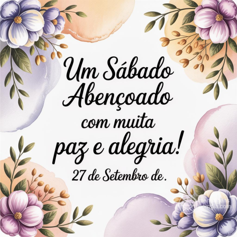 Bom dia e Boa Sabato: 27 de Setembro de 2025