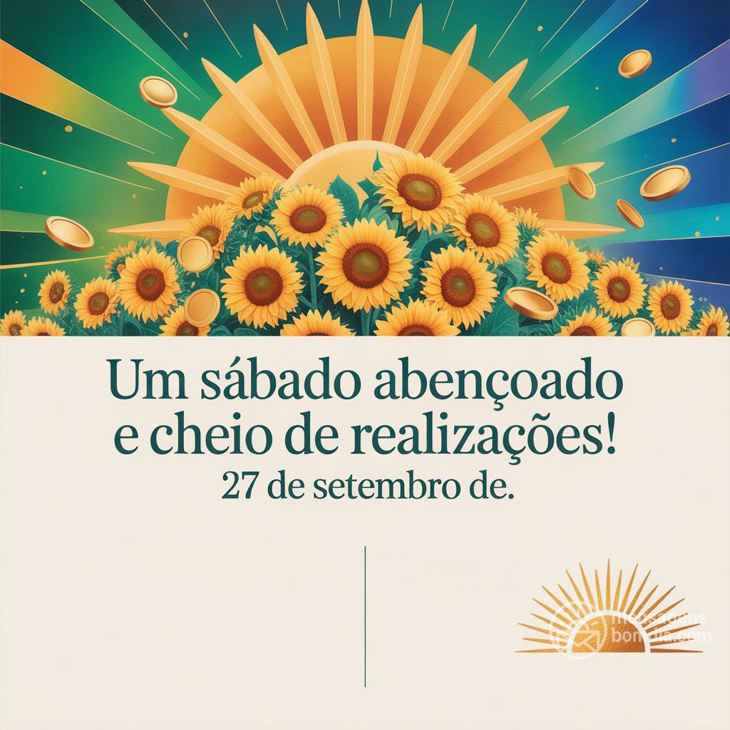 Um sábado abençoado e cheio de realizações! 27 de setembro de .