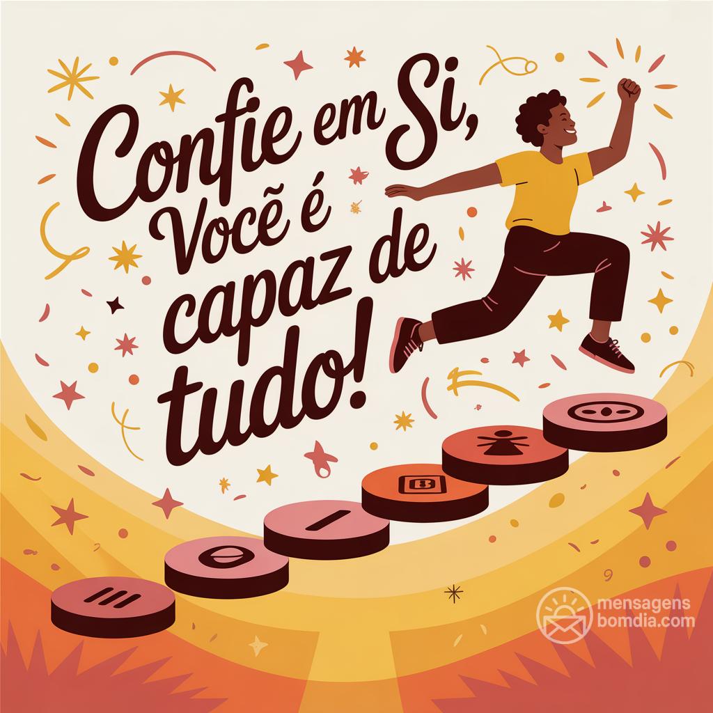 Confie em si, você é capaz de tudo!