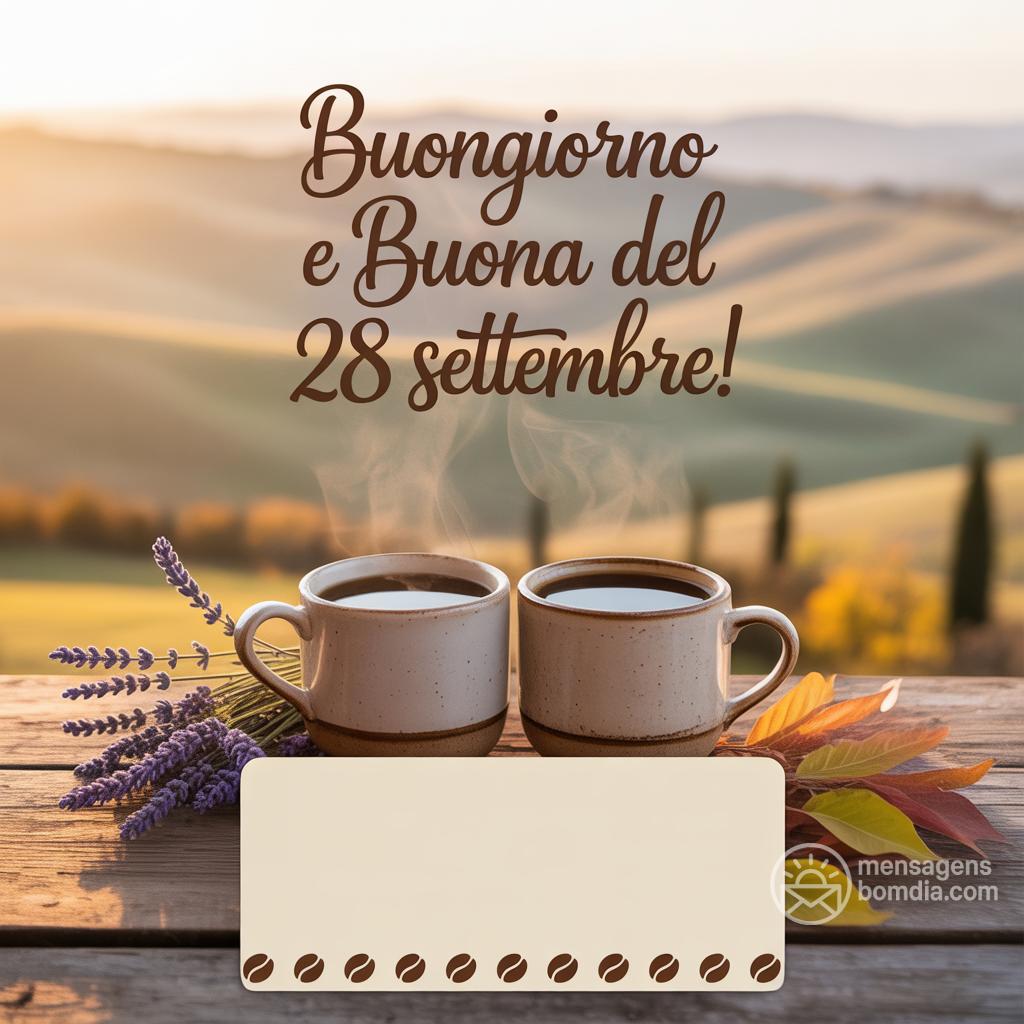 Buongiorno e buona  del 28 settembre!