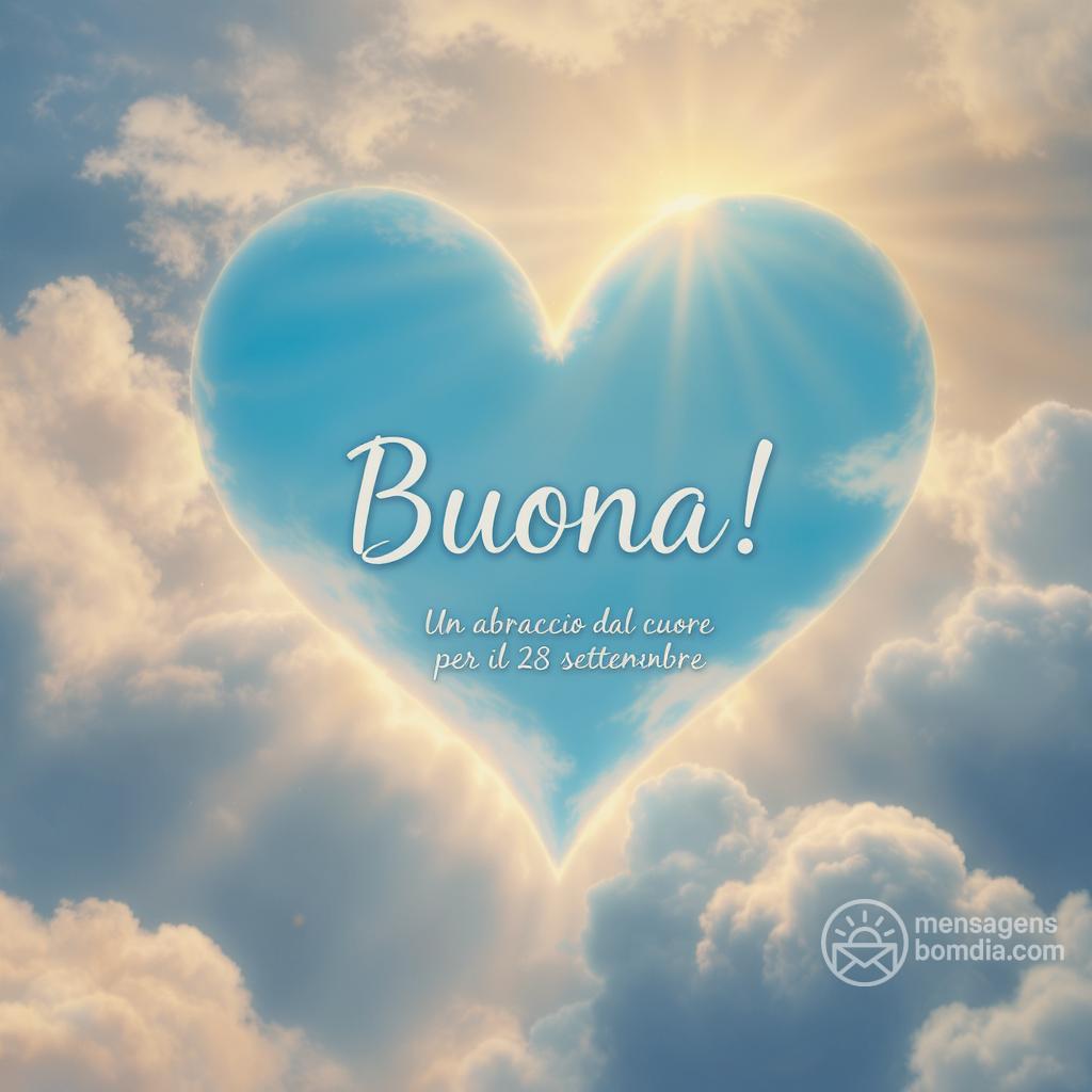 Buona ! Un abbraccio dal cuore per il 28 settembre.