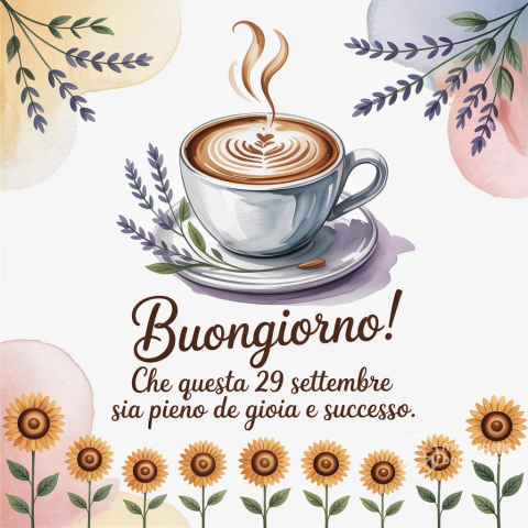 Buongiorno e Buona Lunedì: 29 Settembre 2025