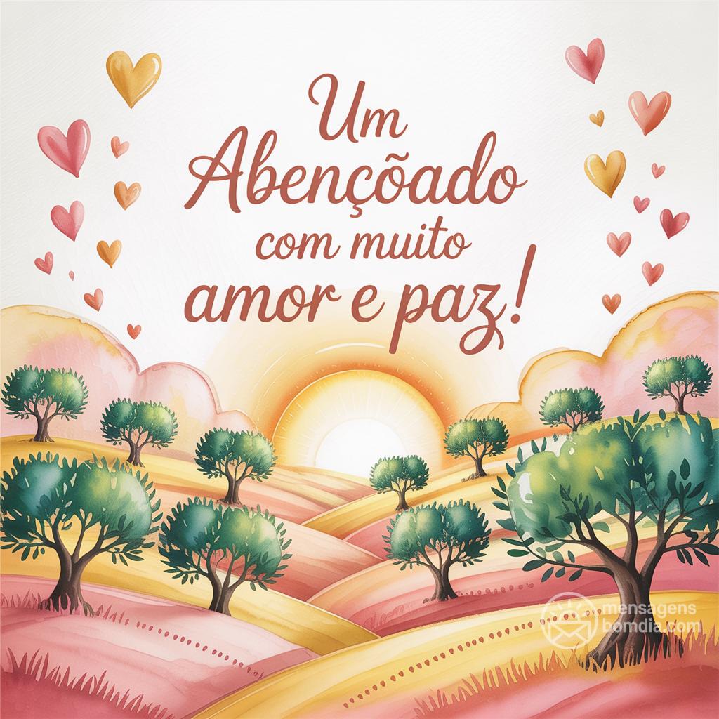 Um  abençoado com muito amor e paz!