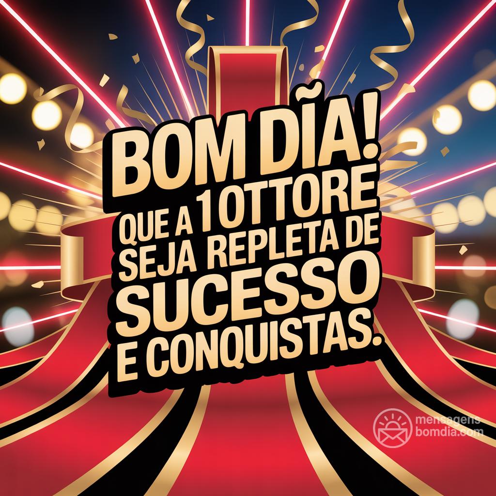 Bom dia! Que a  1 ottobre  seja repleta de sucesso e conquistas.