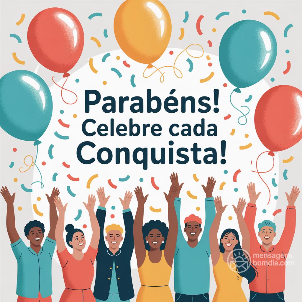 Parabéns! Celebre cada conquista!