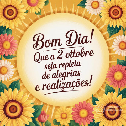 Um Bom Dia Especial: Giovedì, 2 de Outubro de 2025
