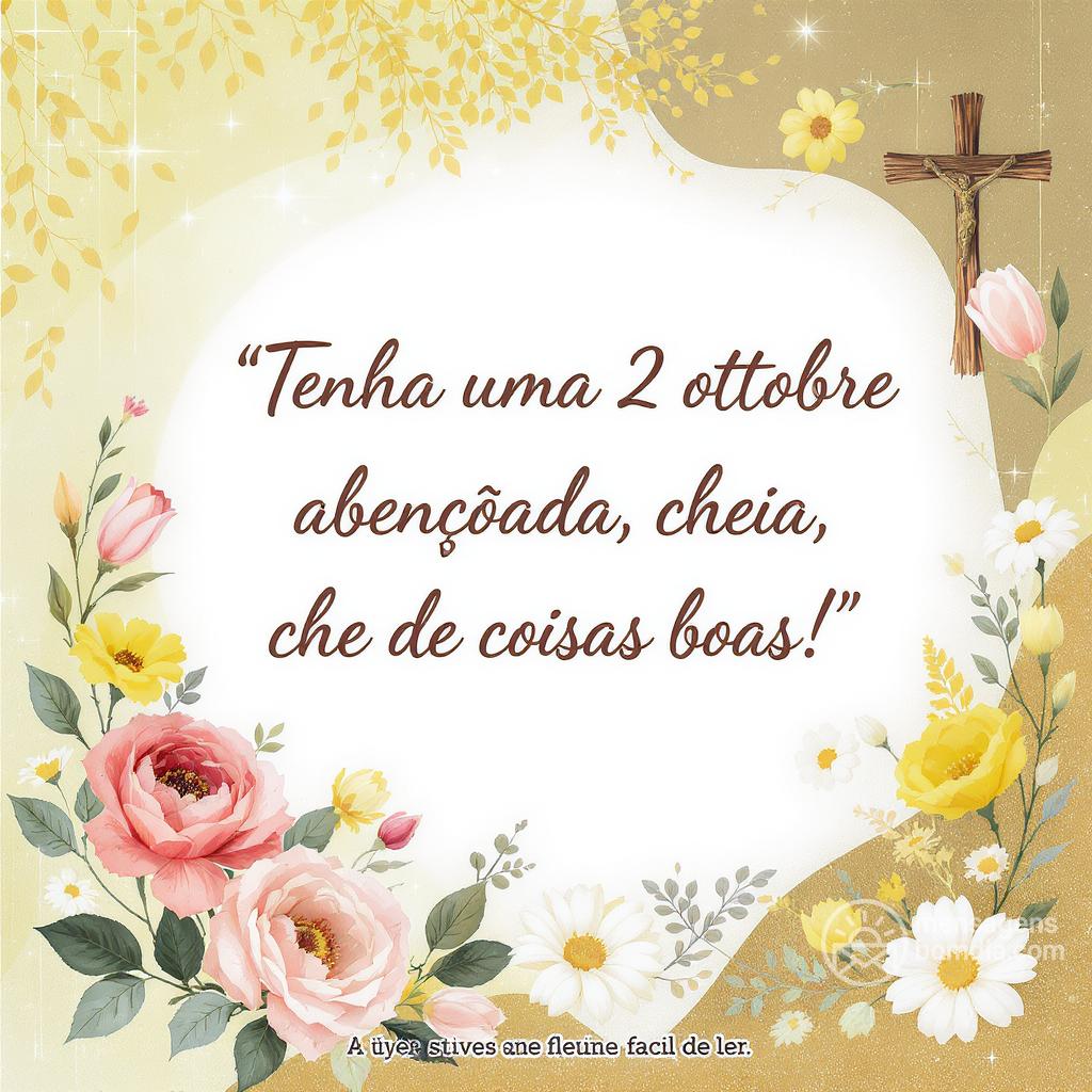 Tenha uma  2 ottobre  abençoada, cheia de coisas boas!