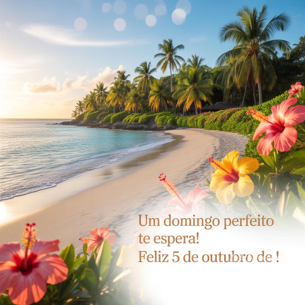 Um domingo perfeito te espera! Feliz 5 de outubro de !