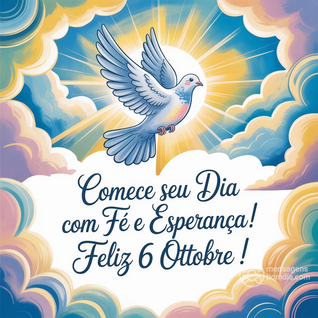 Comece seu dia com fé e esperança! Feliz  6 ottobre !