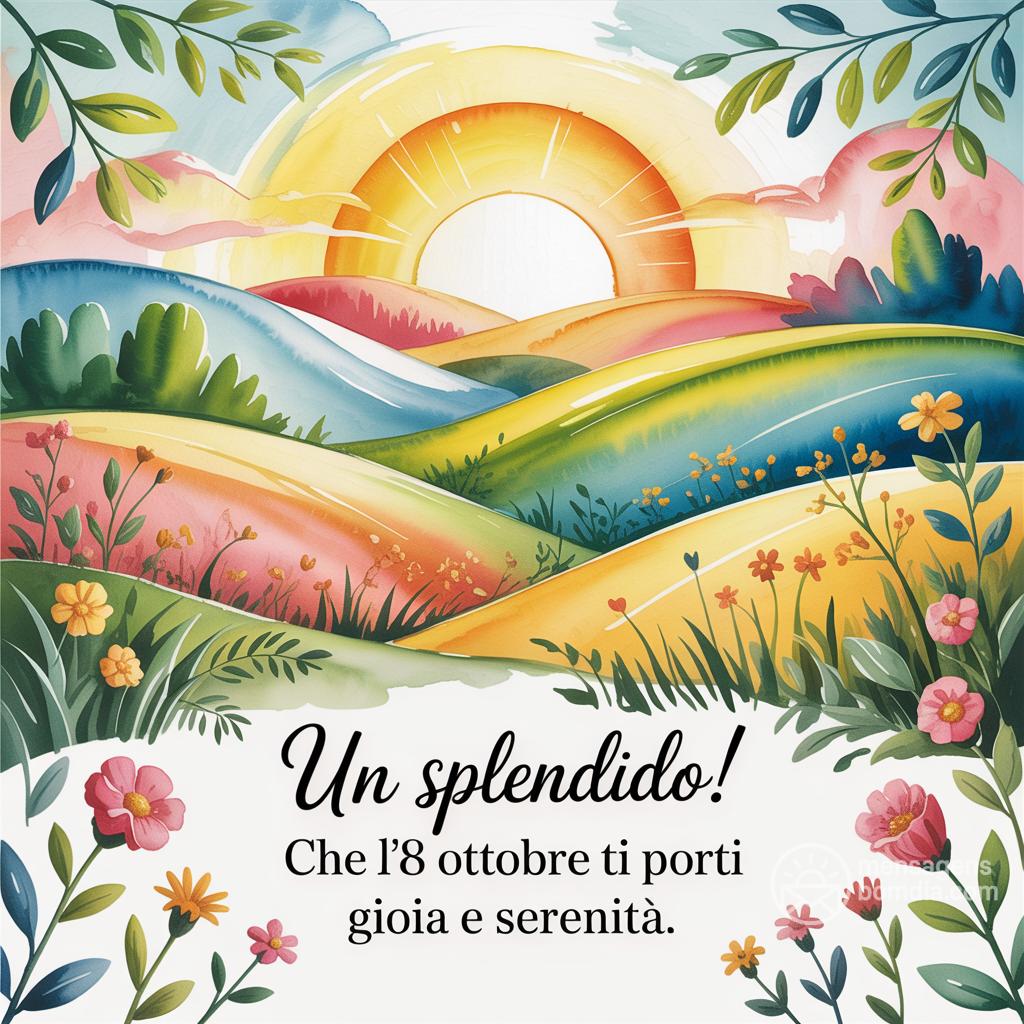Un  splendido! Che l'8 ottobre  ti porti gioia e serenità.