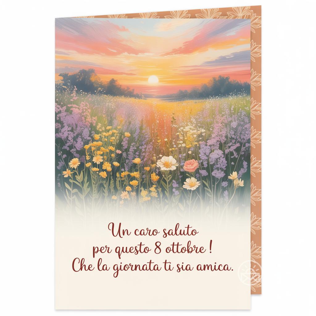 Un caro saluto per questo 8 ottobre ! Che la giornata ti sia amica.