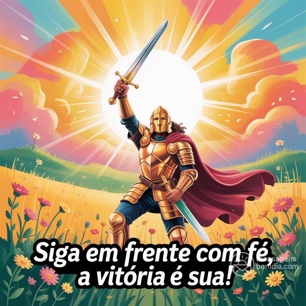 Siga em frente com fé, a vitória é sua!