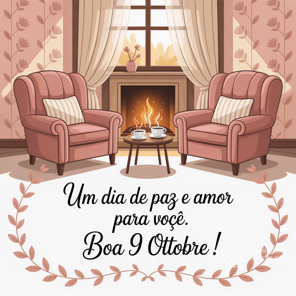 Um dia de paz e amor para você. Boa  9 ottobre !