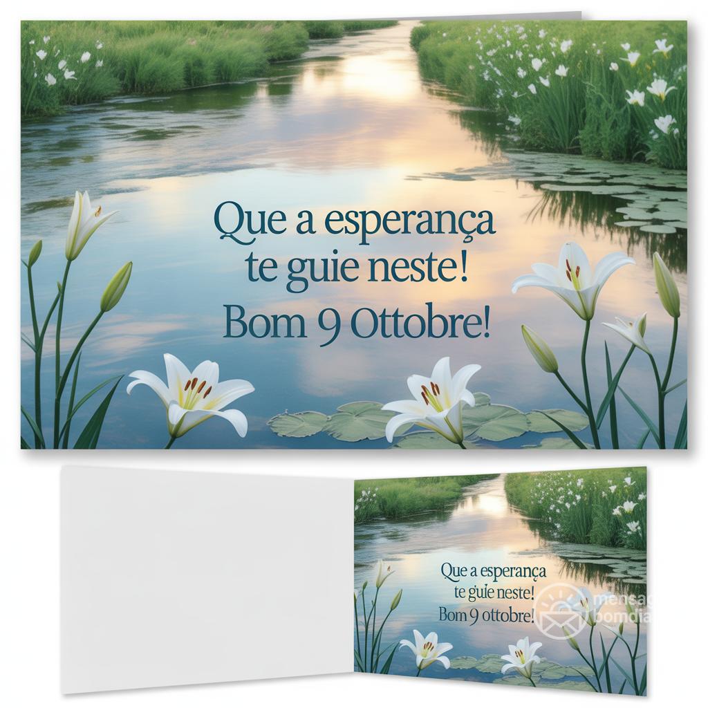 Que a esperança te guie neste ! Bom 9 ottobre!
