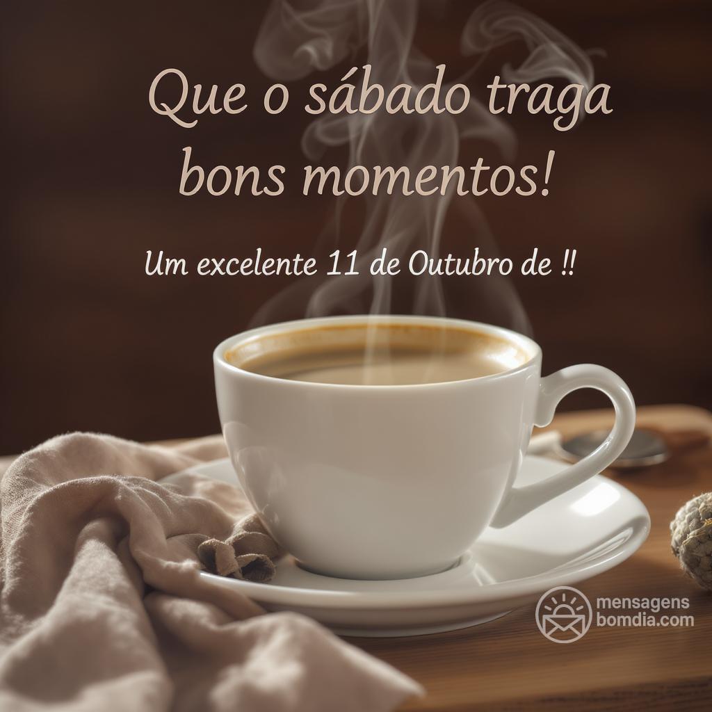 Que o sábado traga bons momentos!  Um excelente 11 de Outubro de !