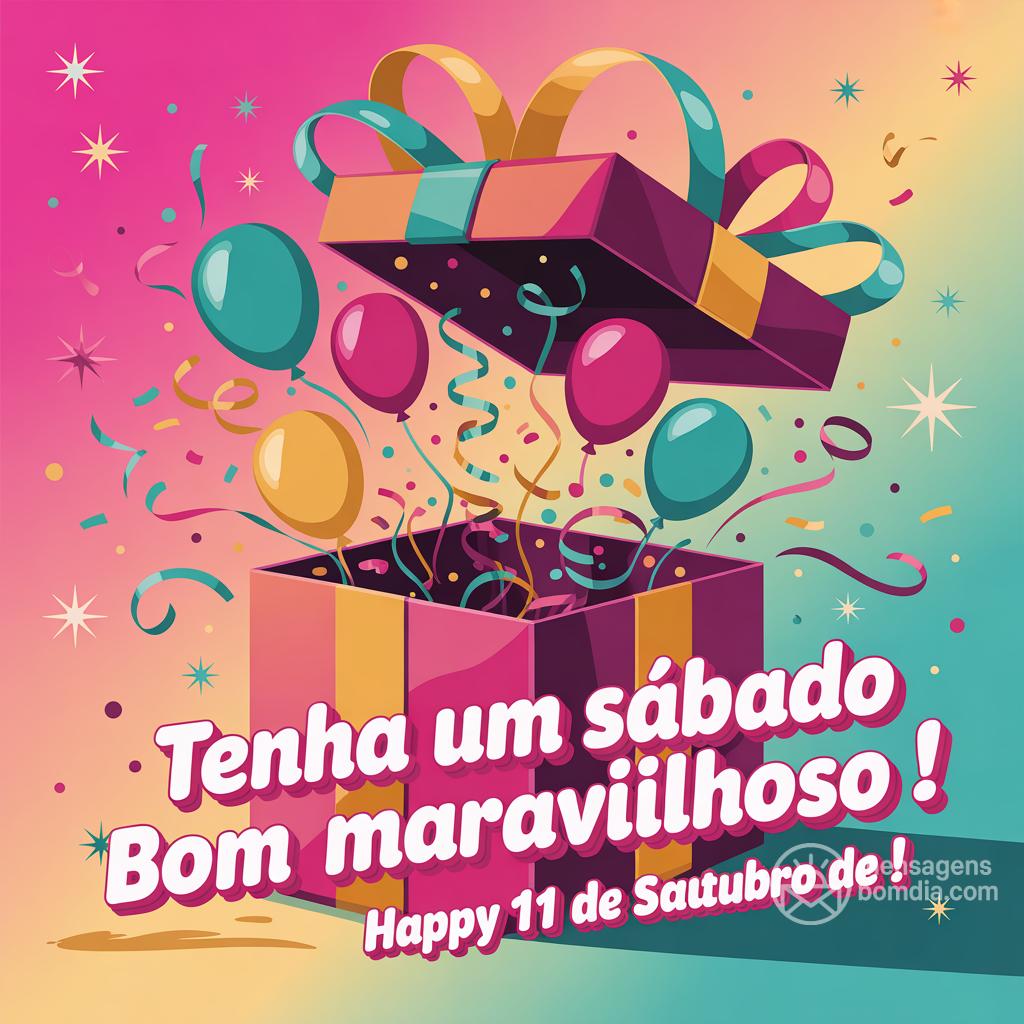 Tenha um sábado maravilhoso!  Bom 11 de Outubro de !