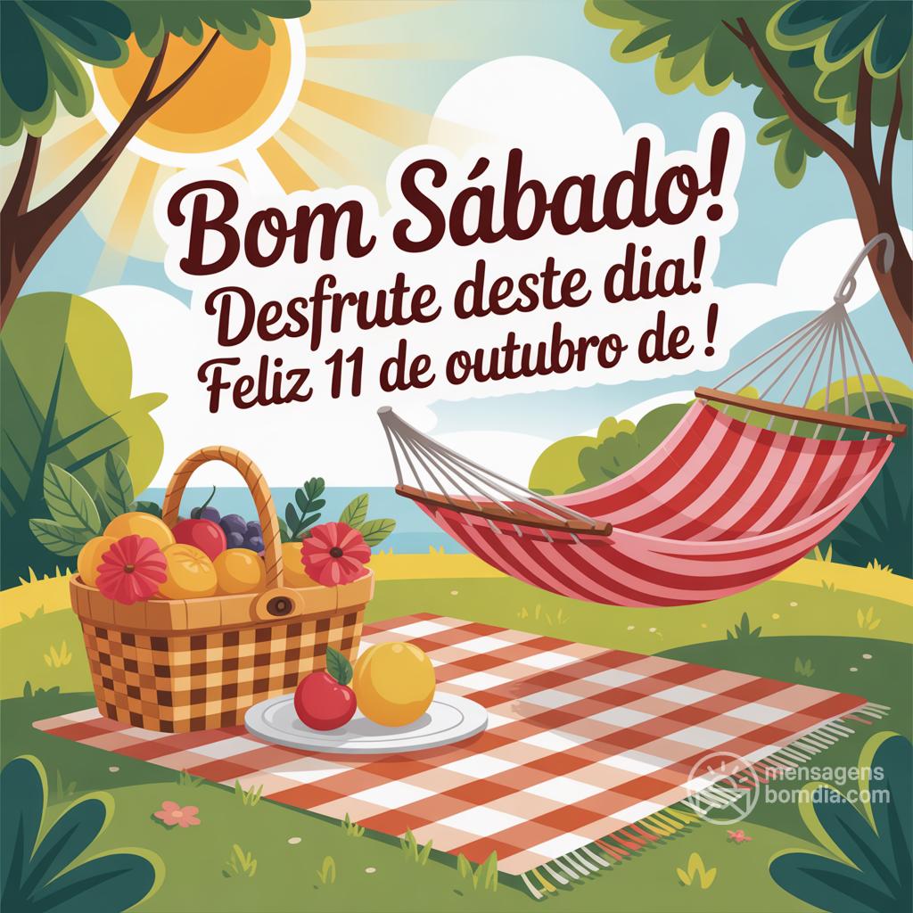Bom sábado! Desfrute deste dia! Feliz 11 de Outubro de !
