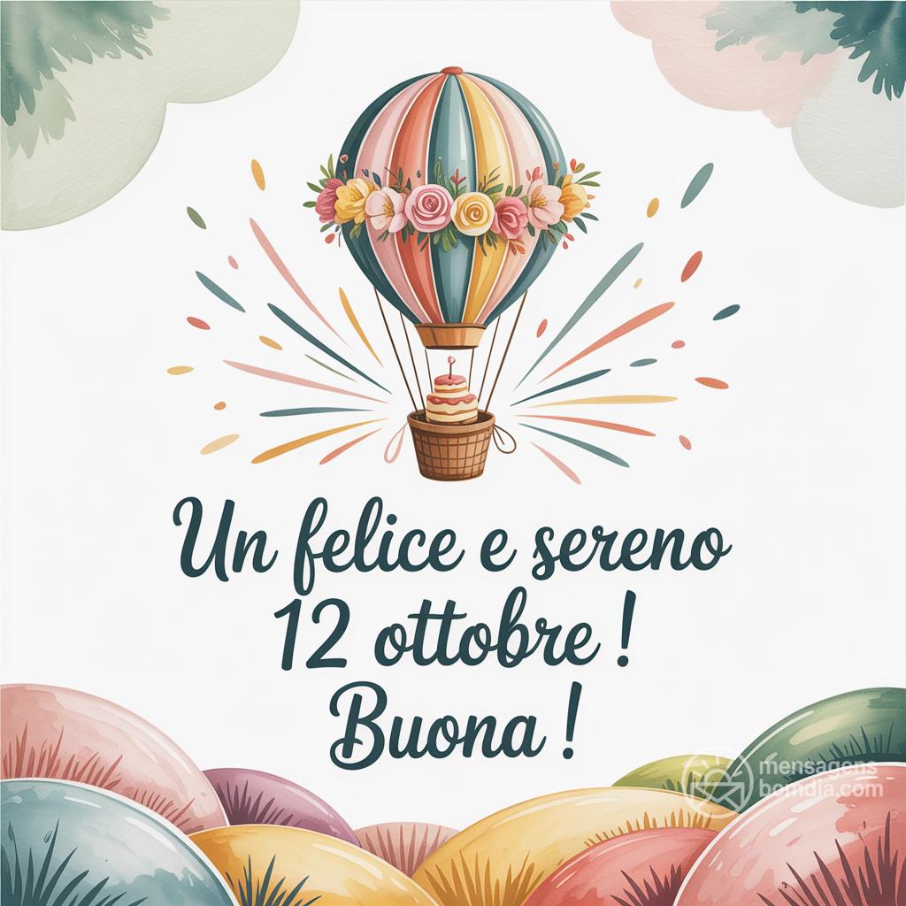 Un felice e sereno 12 Ottobre ! Buona !