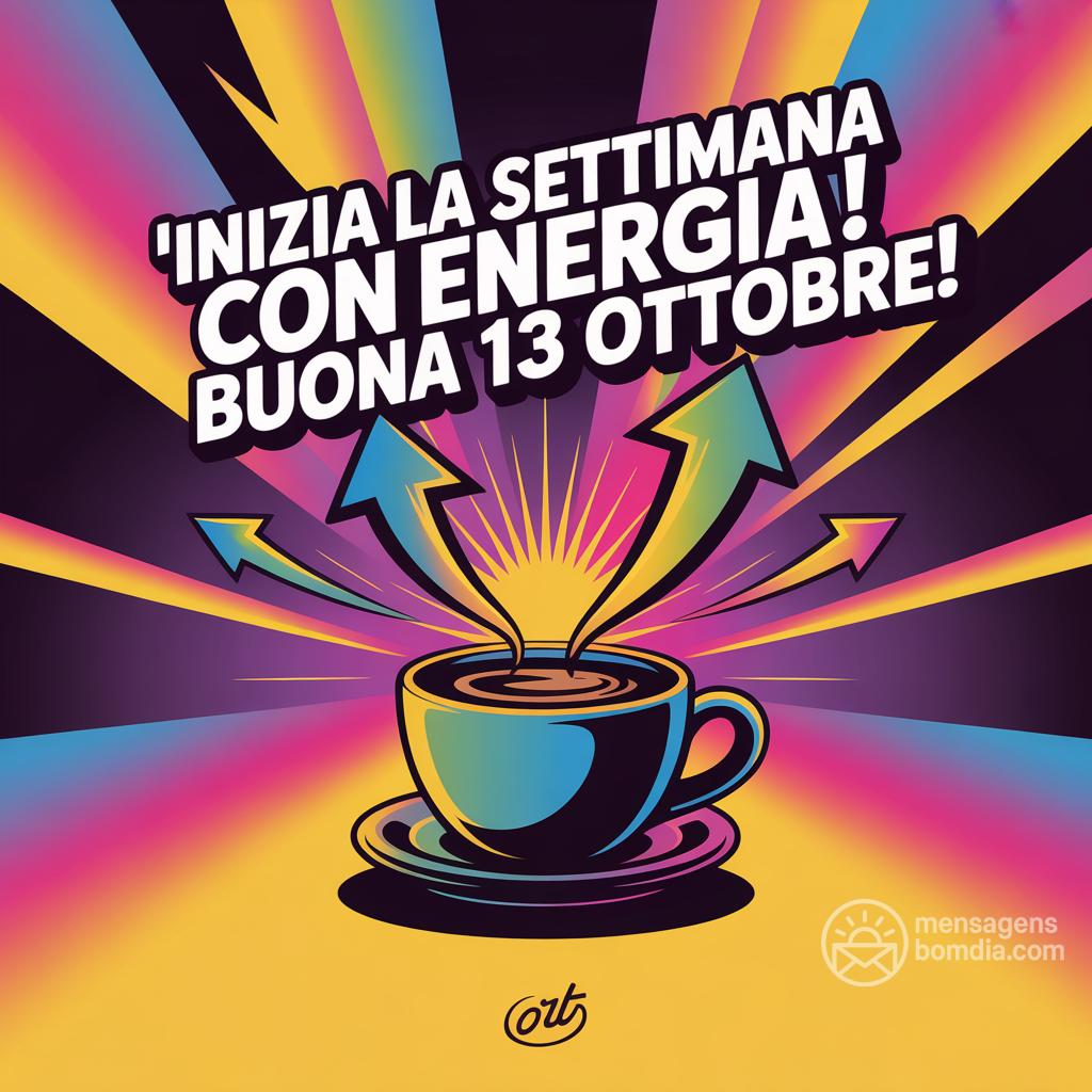 Inizia la settimana con energia! Buona  13 ottobre !