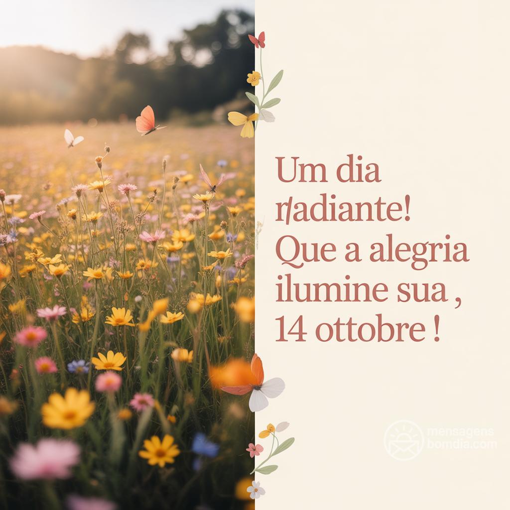 Um dia radiante! Que a alegria ilumine sua , 14 Ottobre !