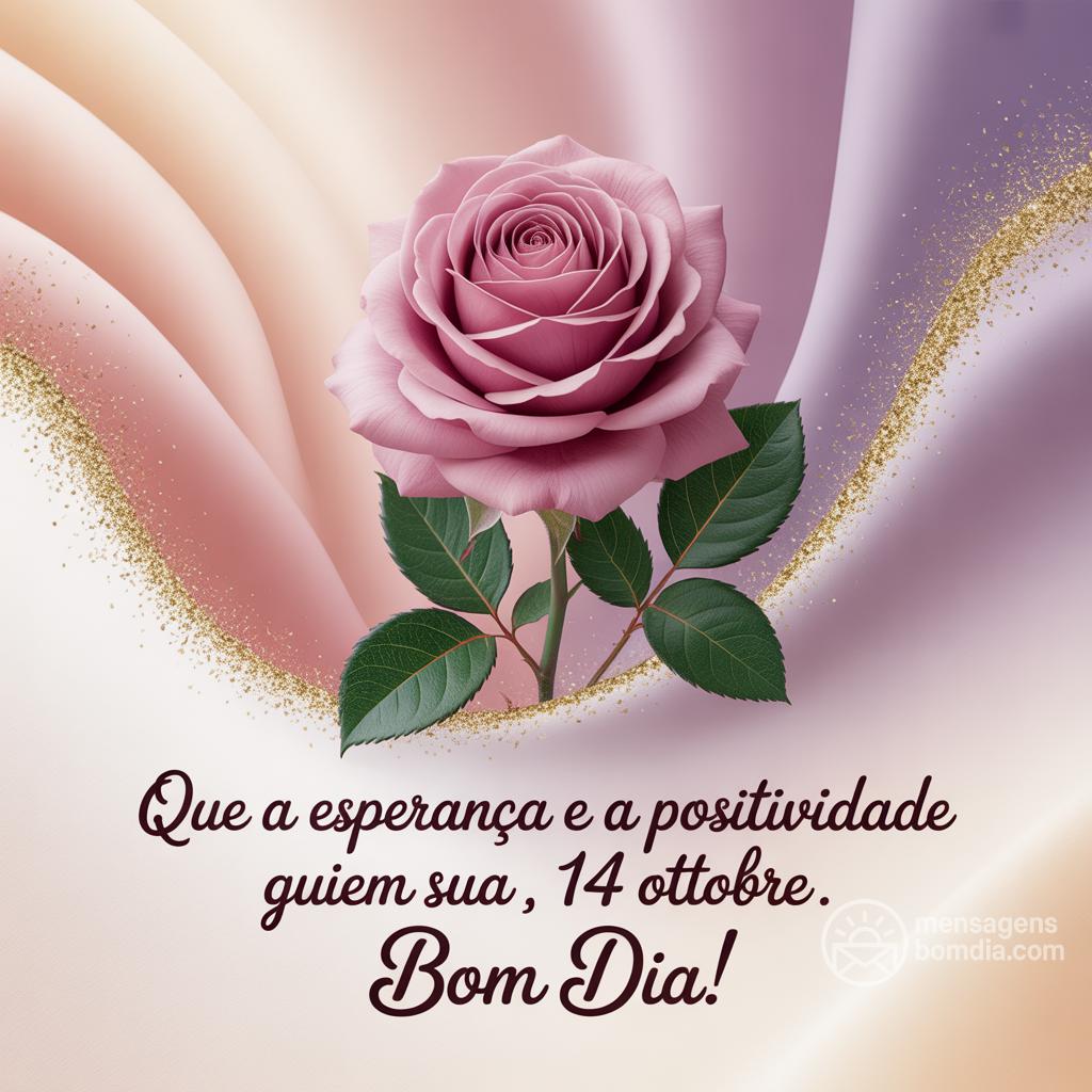 Que a esperança e a positividade guiem sua , 14 Ottobre . Bom dia!
