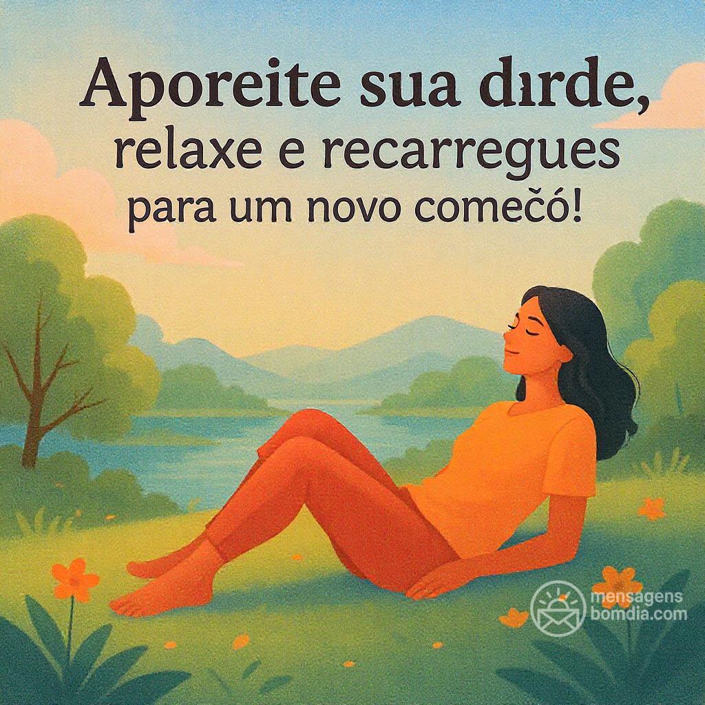 Aproveite sua tarde, relaxe e recarregue as energias para um novo começo!