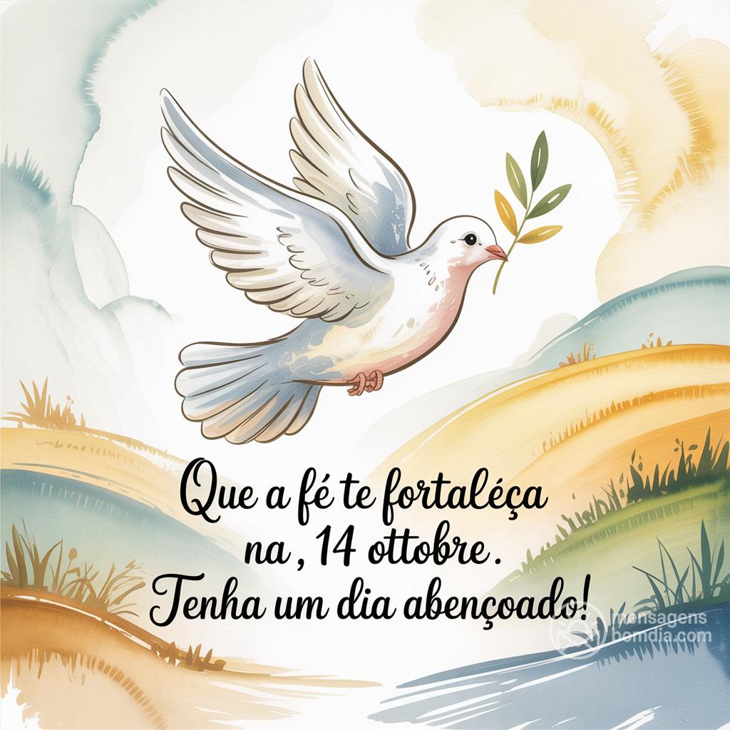 Que a fé te fortaleça na , 14 Ottobre . Tenha um dia abençoado!