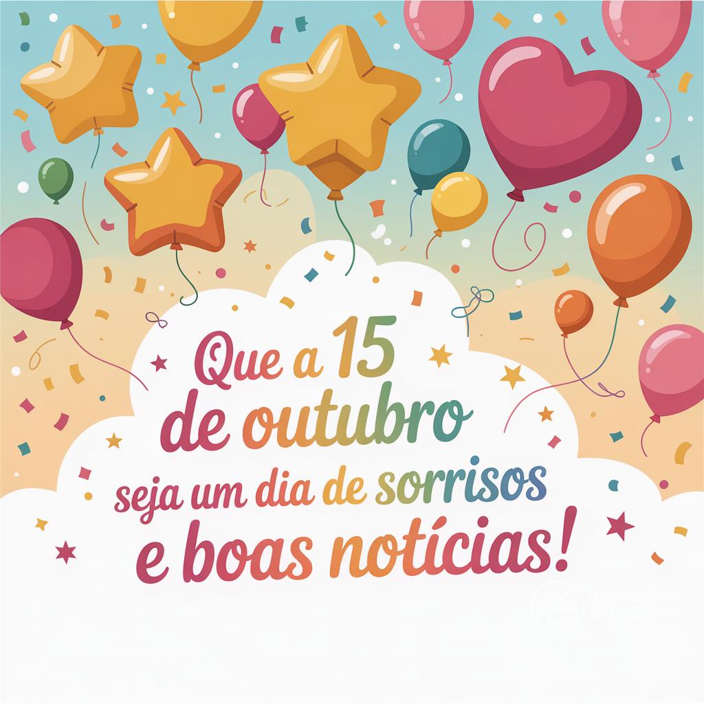 Que a  15 ottobre  seja um dia de sorrisos e boas notícias!