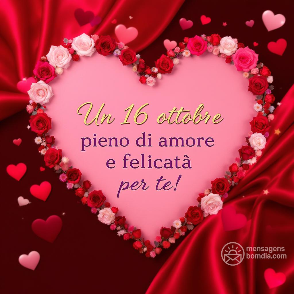 Un  16 ottobre  pieno di amore e felicità per te!