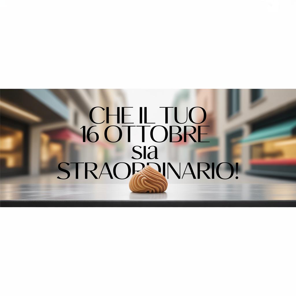 Che il tuo  16 ottobre  sia straordinario!