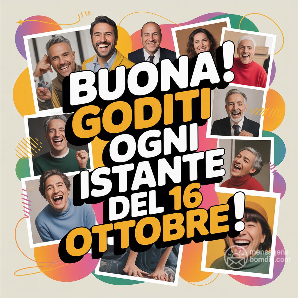 Buona ! Goditi ogni istante del 16 ottobre !