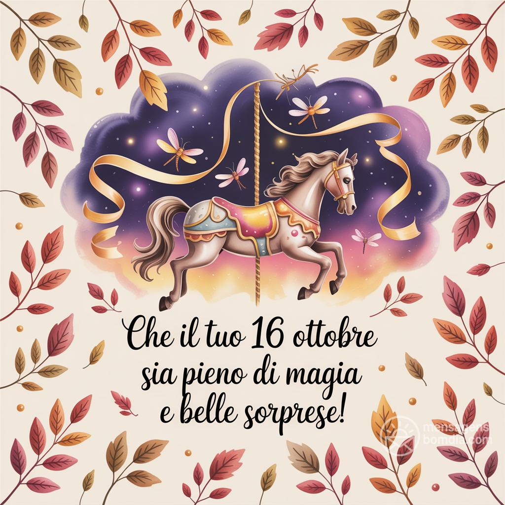 Che il tuo  16 ottobre  sia pieno di magia e belle sorprese!