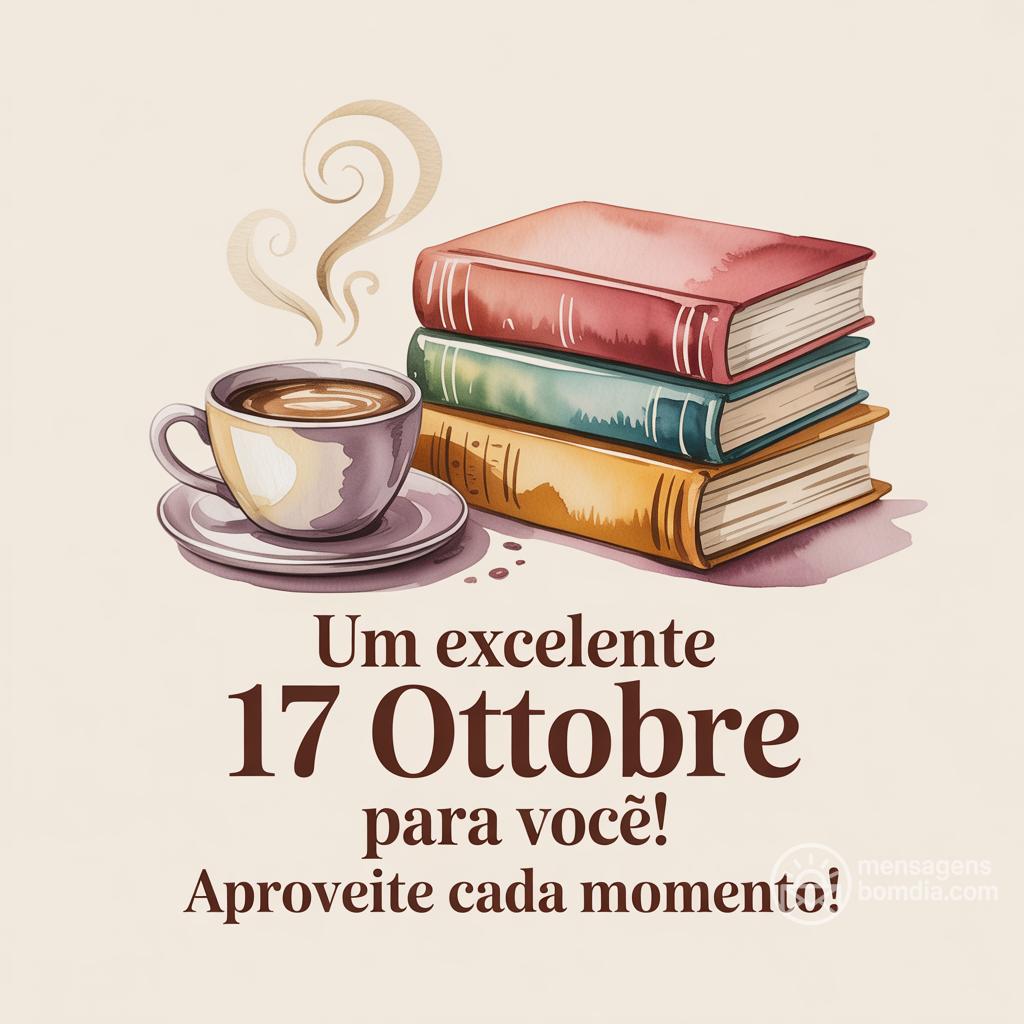 Um excelente  17 ottobre  para você! Aproveite cada momento!