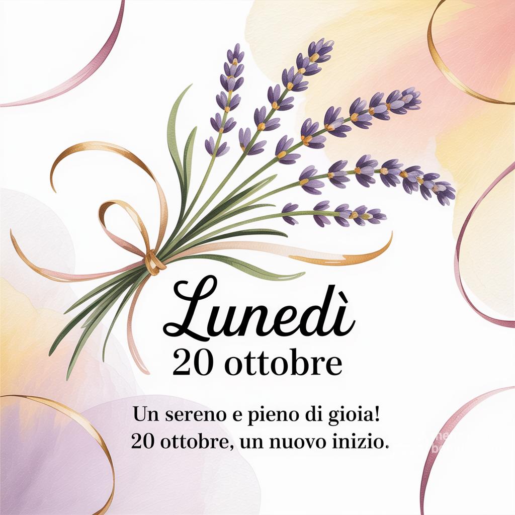Un  sereno e pieno di gioia! 20 ottobre , un nuovo inizio.