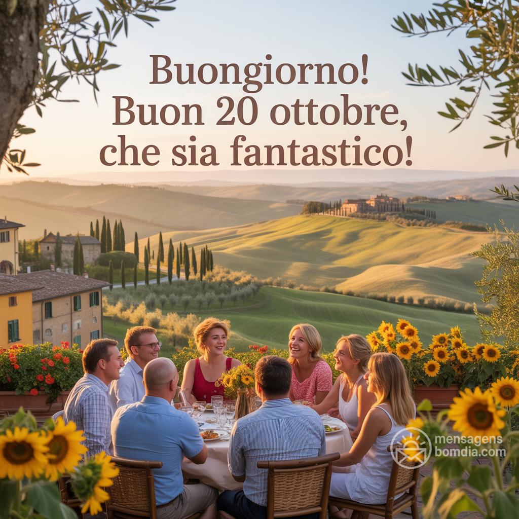 Buongiorno! Buon  20 ottobre , che sia fantastico!