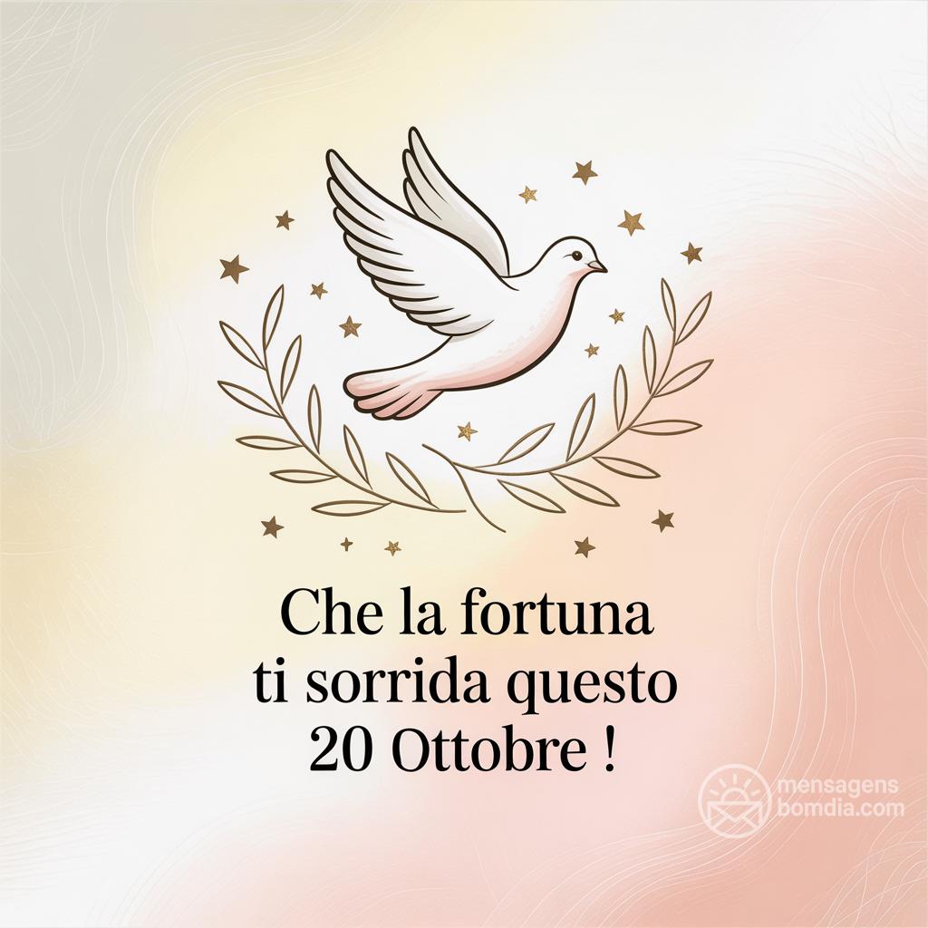 Che la fortuna ti sorrida questo  20 ottobre !