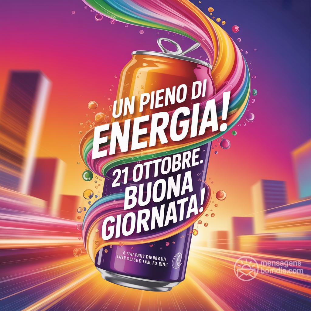 Un  pieno di energia! 21 ottobre . Buona giornata!